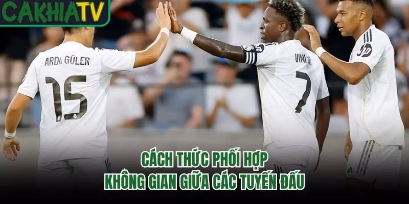 Cách thức phối hợp không gian giữa các tuyến đấu