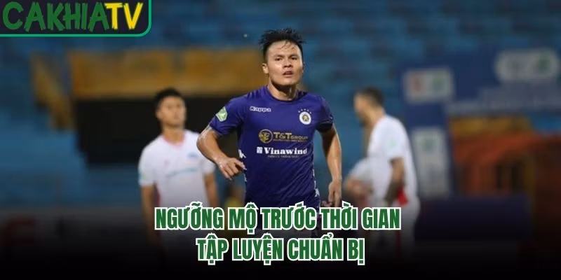 Ngưỡng mộ trước thời gian tập luyện chuẩn bị