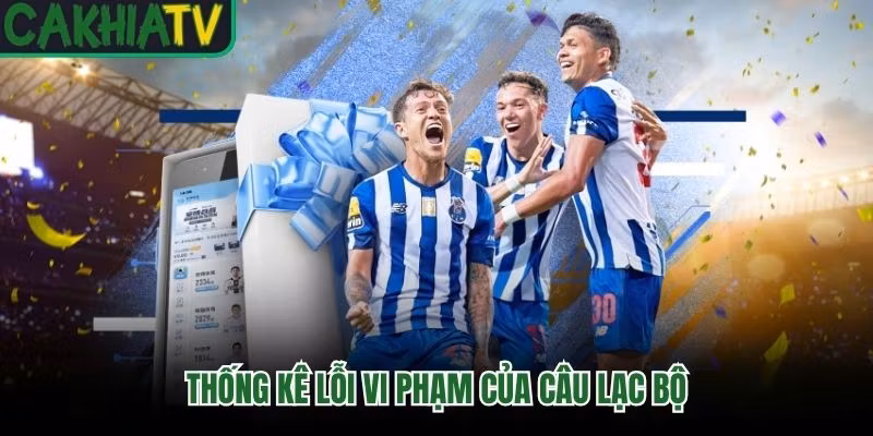 Thống kê lỗi vi phạm của câu lạc bộ