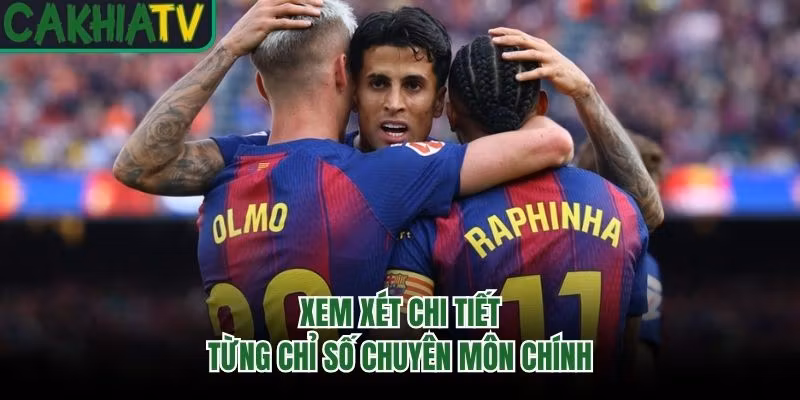 Xem xét chi tiết từng chỉ số chuyên môn chính